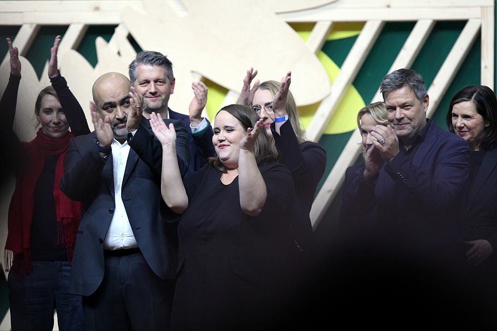 Grünen-Spitze auf Parteitag (Archiv)