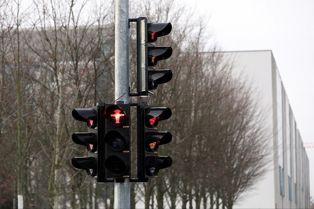 Ampel vor dem Bundeskanzleramt (Archiv)