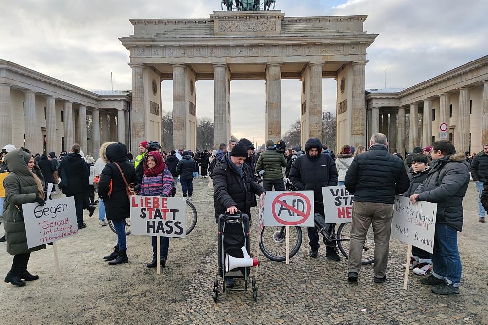 Demo gegen Rechtsextremismus am 20.01.2024