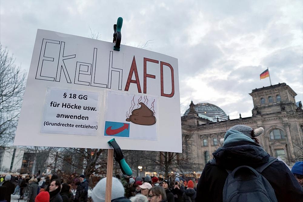 Demo gegen Rechtsextremismus am 21.01.2024