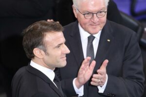 Emmanuel Macron und Frank-Walter Steinmeier am 22.01.2024