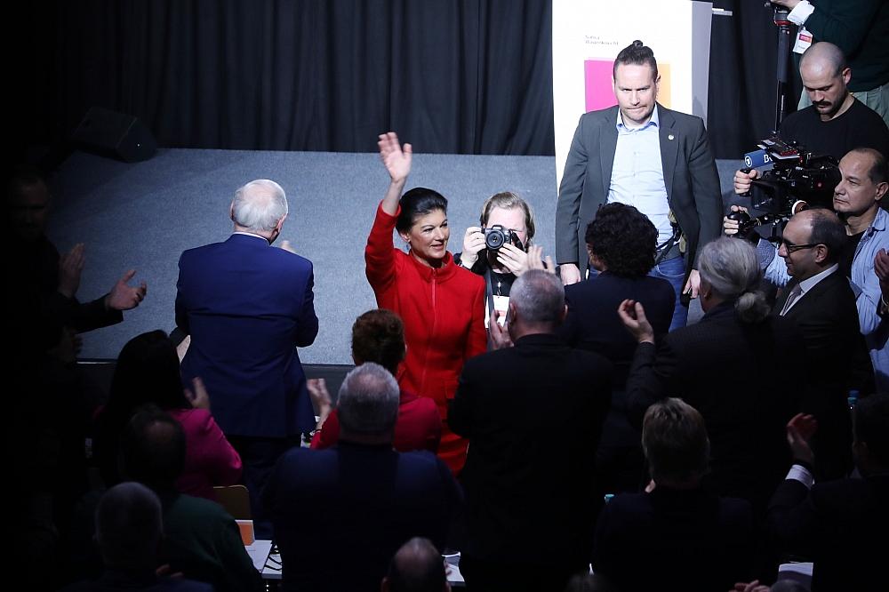 Sahra Wagenknecht beim Gründungsparteitag des BSW (Archiv)