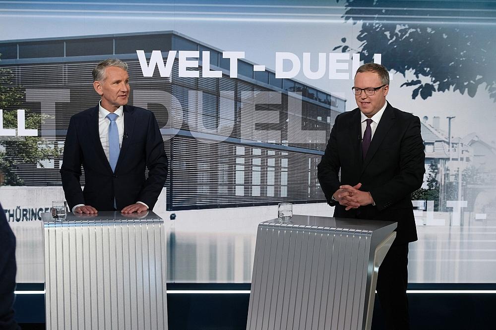 TV-Duell Höcke/Voigt (Archiv)