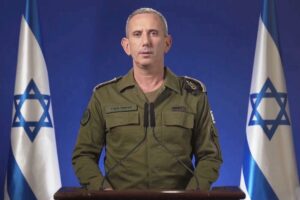 IDF-Sprecher Daniel Hagari am 14.04.2024