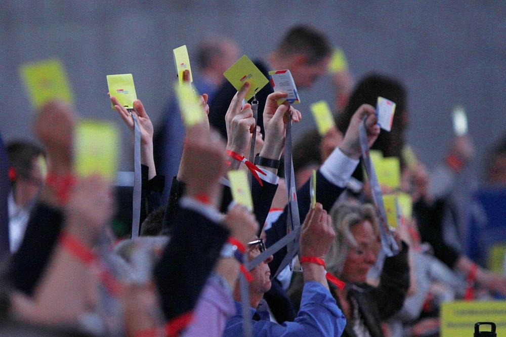 Abstimmung auf FDP-Parteitag am 27.04.2024