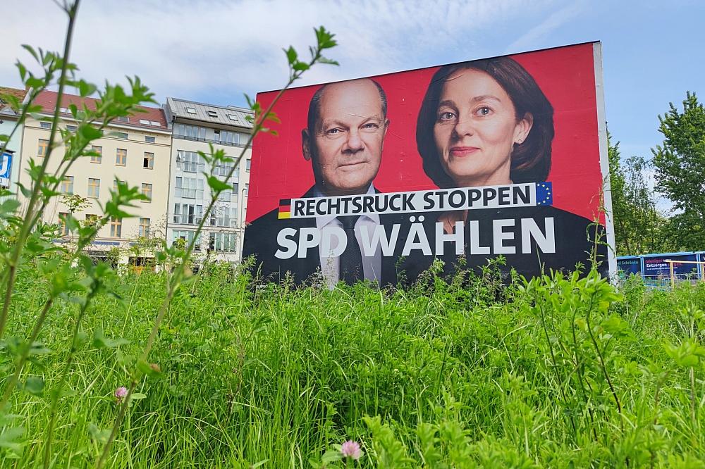 SPD-Wahlplakat zur Europawahl (Archiv)