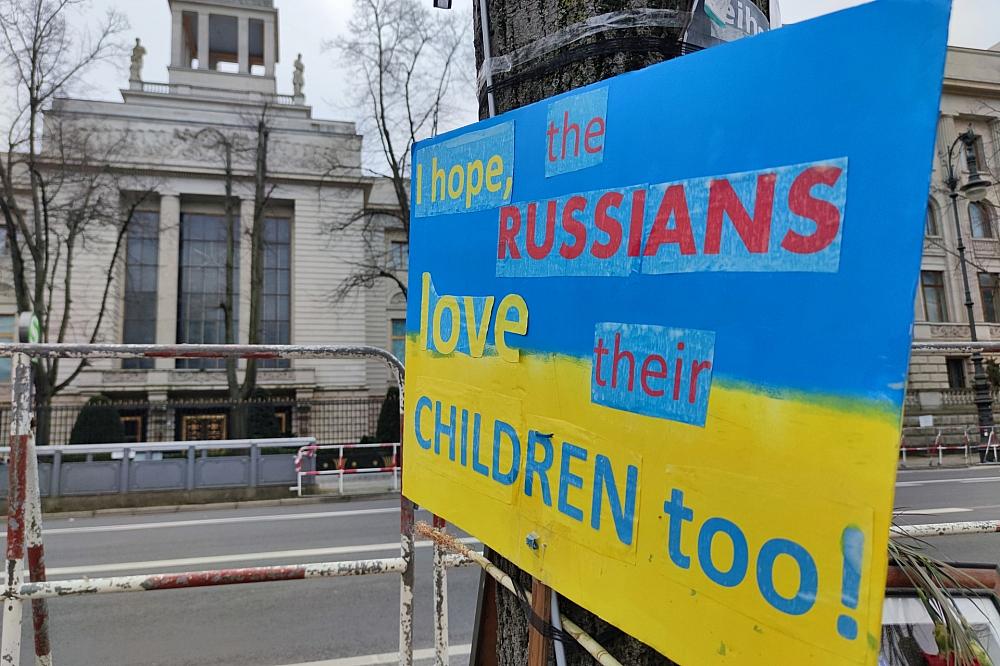 Protest vor der russischen Botschaft (Archiv)