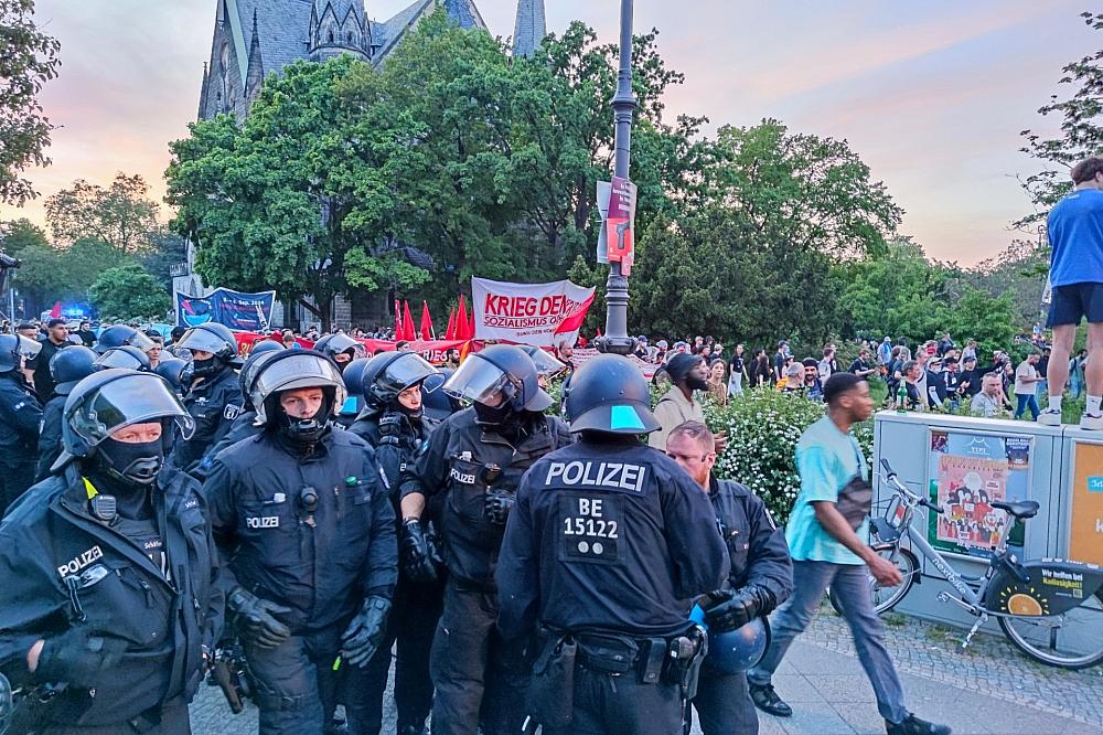 1.-Mai-Demo in Berlin am 01.05.2024