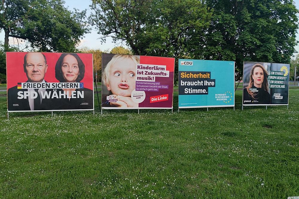 Wahlplakate zur Europawahl und Kommunalwahl in Sachsen-Anhalt (Archiv)