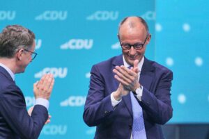 Carsten Linnemann und Friedrich Merz am 06.05.2024