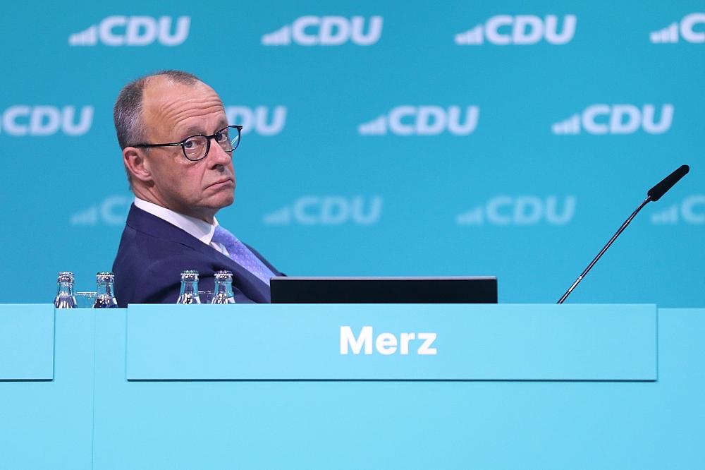 Friedrich Merz beim CDU-Parteitag im Mai 2024