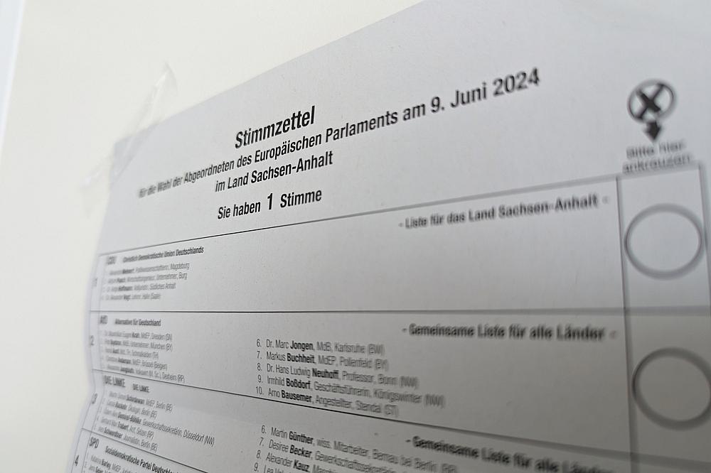 Stimmzettel zur Europawahl 2024 (Archiv)