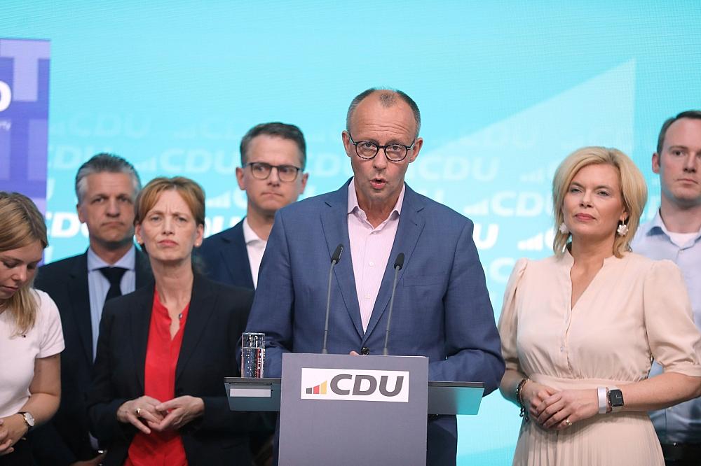 CDU-Spitzenpolitiker um Friedrich Merz am 09.06.2024