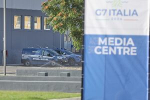 Polizei beim G7-Gipfel am 13.06.2024