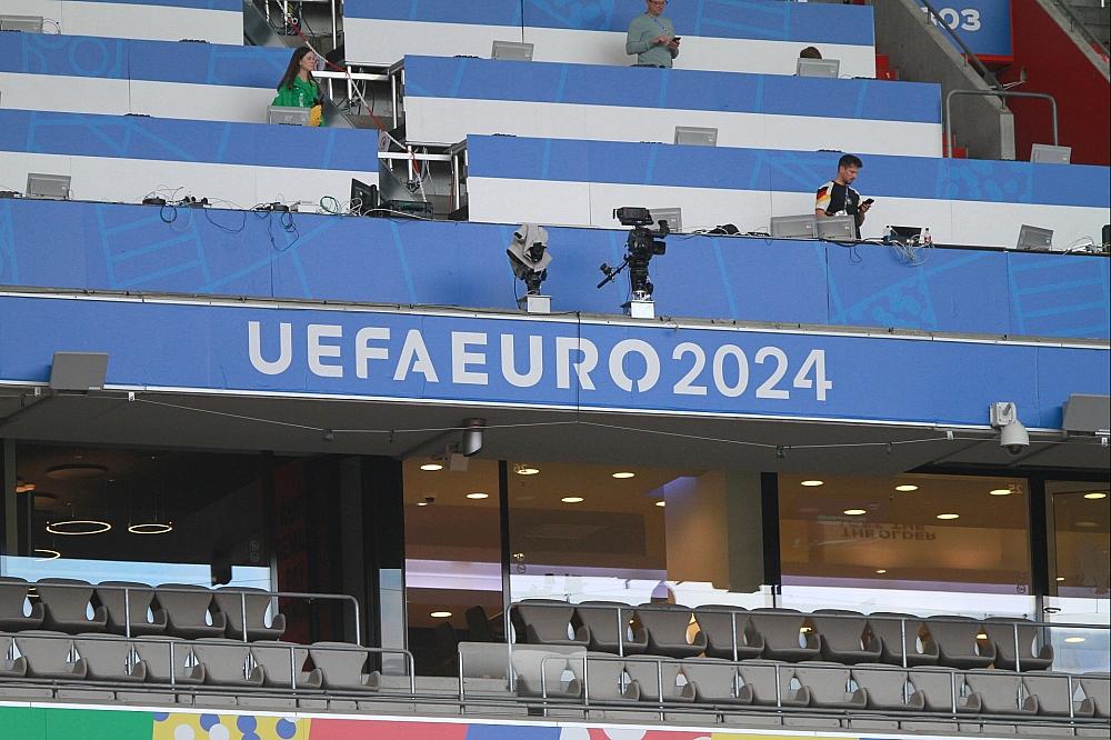 UEFA-Euro-2024-Schriftzug am 14.06.2024