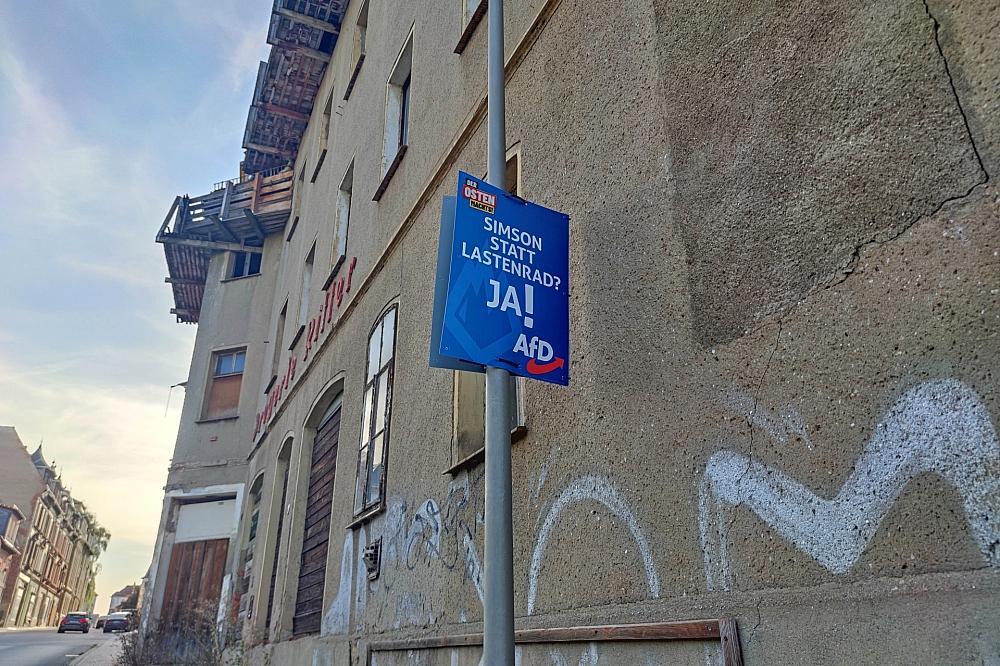 AfD-Wahlplakat zur Landtagswahl in Thüringen (Archiv)