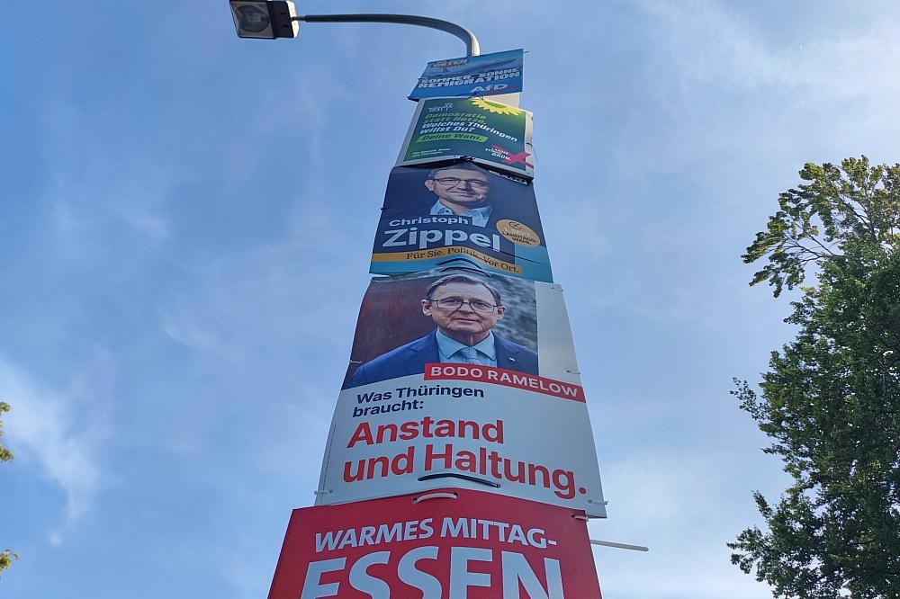 Wahlplakate von SPD