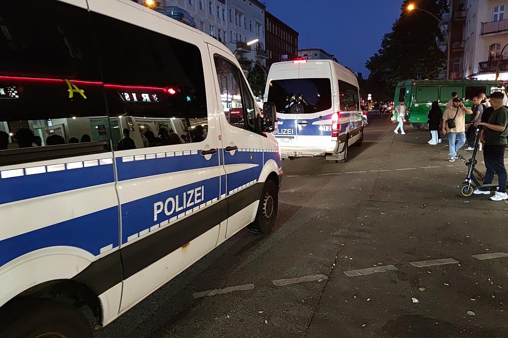 Polizei in einem Brennpunkt-Kiez (Archiv)