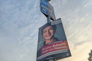 AfD- und BSW-Wahlplakat zur Landtagswahl in Brandenburg (Archiv)