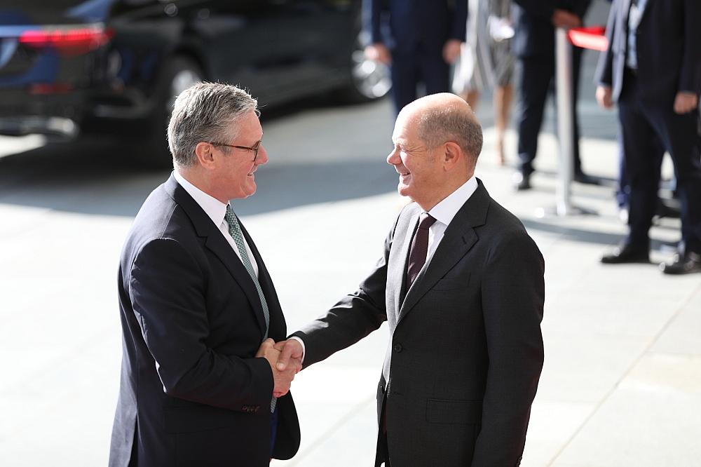 Keir Starmer und Olaf Scholz am 28.08.2024