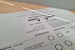 Wahllokal zur Landtagswahl in Sachsen am 01.09.2024