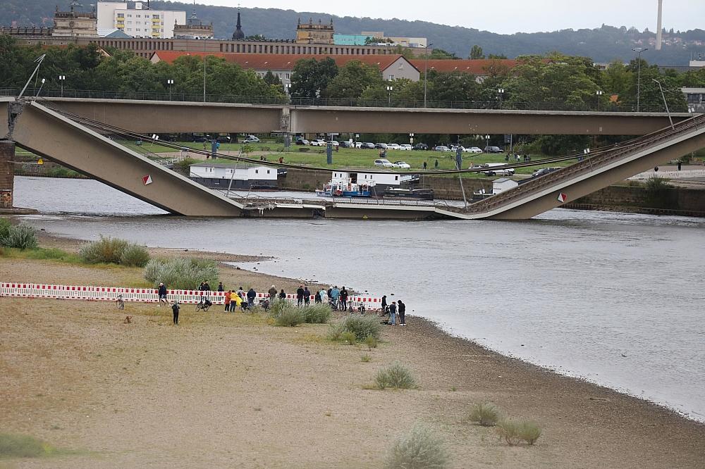 Einsturz der Carolabrücke am 11.09.2024