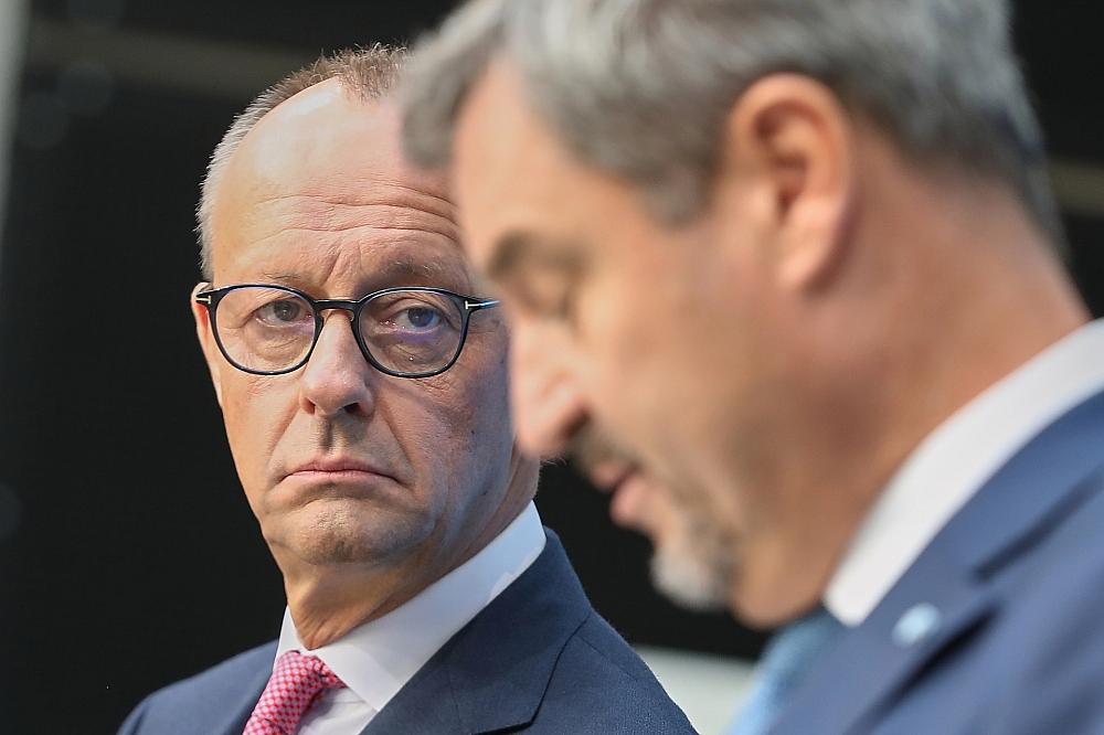 Friedrich Merz und Markus Söder am 17.09.2024