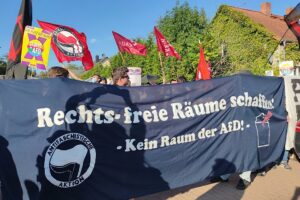 Demo gegen AfD-Wahlparty in Brandenburg am 22.09.2024