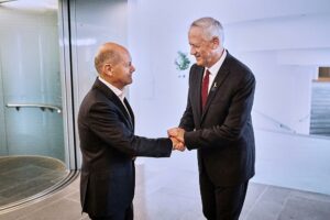 Olaf Scholz und Benny Gantz am 26.09.2024