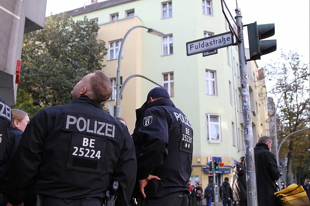 Polizei bei verbotener Pro-Palästina-Demo (Archiv)