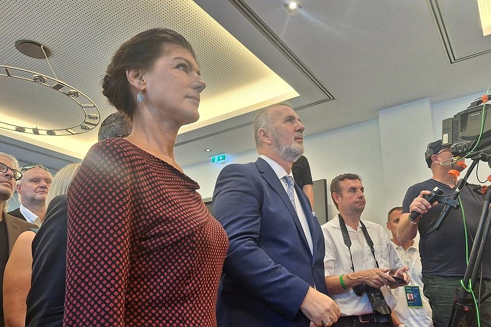 Sahra Wagenknecht und Steffen Schütz (Archiv)