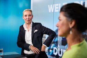 Alice Weidel und Sahra Wagenknecht am 09.10.2024