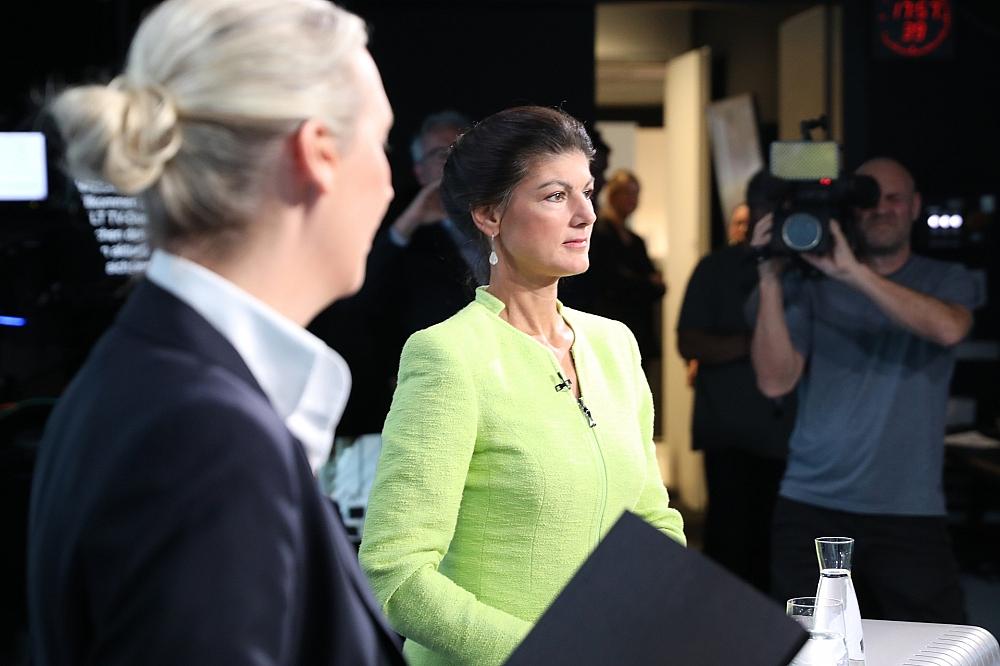 Alice Weidel und Sahra Wagenknecht am 09.10.2024