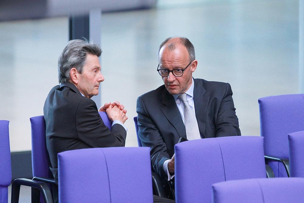 Rolf Mützenich und Friedrich Merz (Archiv)