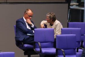 Friedrich Merz und Britta Haßelmann (Archiv)