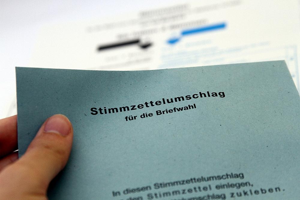 Stimmzettelumschlag für die Briefwahl (Archiv)