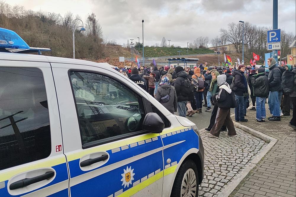 Protest gegen AfD-Parteitag am 11.01.2025