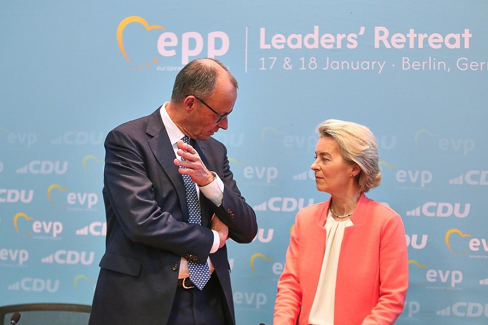 Friedrich Merz und Ursula von der Leyen am 17.01.2025