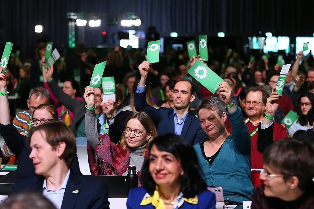 Abstimmung auf außerordentlichem Grünen-Parteitag am 26.01.2025