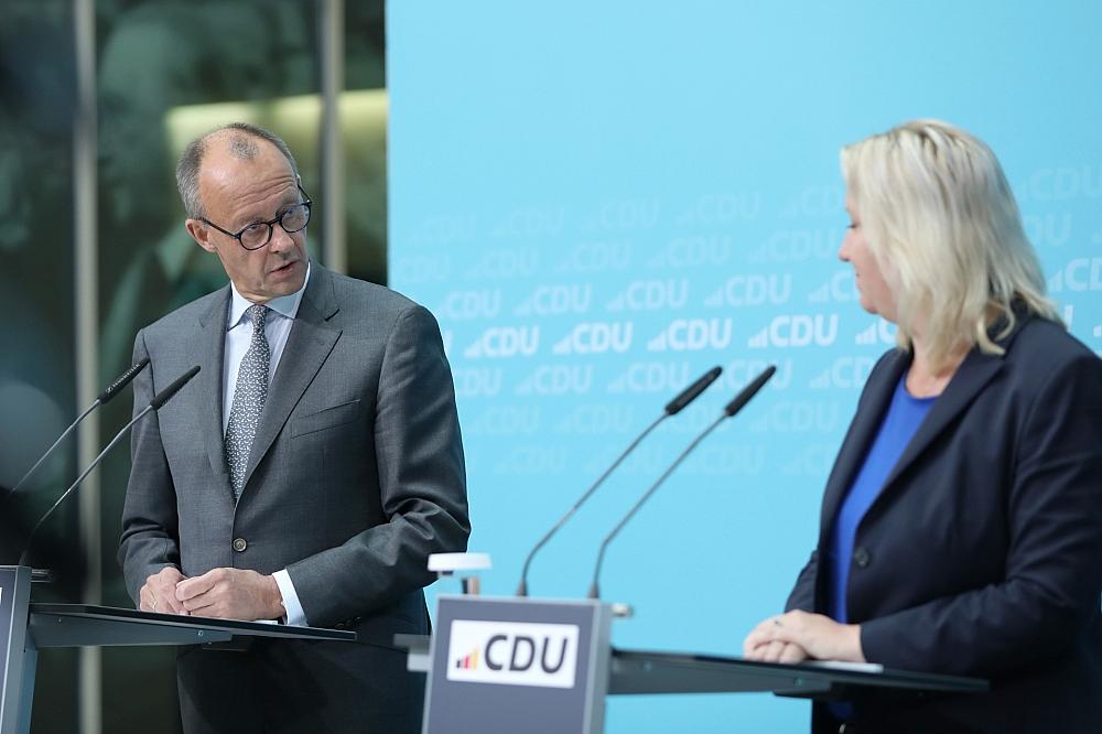 Friedrich Merz und Ines Claus (Archiv)