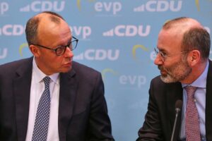 Friedrich Merz und Manfred Weber (Archiv)