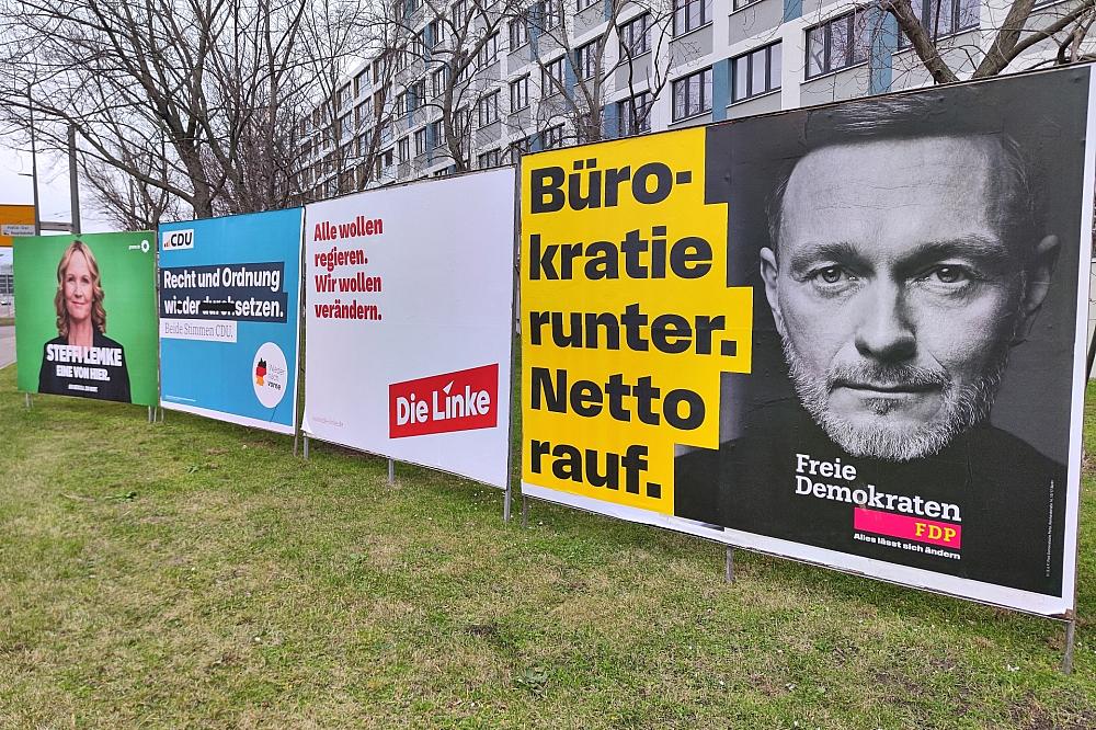 Wahlplakate von Bündnis90/Die Grünen