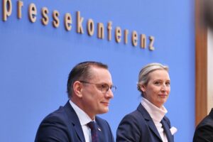 Tino Chrupalla und Alice Weidel am 24.02.2025