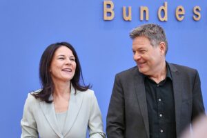 Annalena Baerbock und Robert Habeck am 24.02.2025