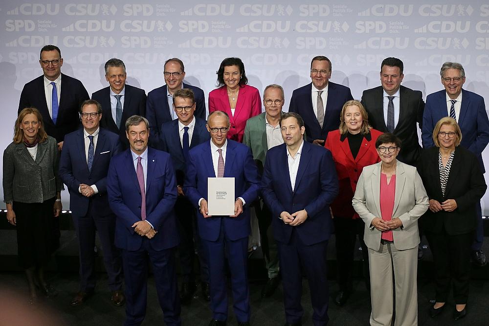 Unterzeichnung Koalitionsvertrag zwischen CDU