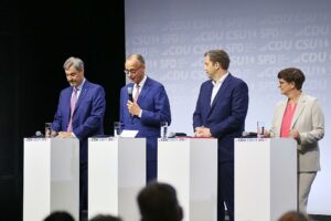 Unterzeichnung Koalitionsvertrag zwischen CDU