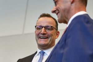Jens Spahn und Friedrich Merz am 05.05.2025