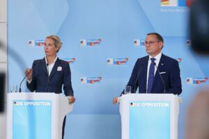 Alice Weidel und Tino Chrupalla am 05.05.2025