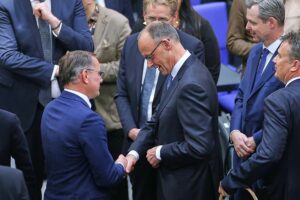 Tino Chrupalla und Friedrich Merz (Archiv)