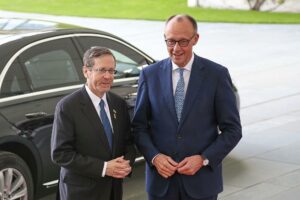 Isaak Herzog und Friedrich Merz am 12.05.2025